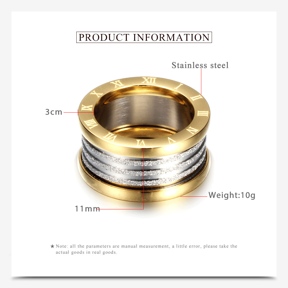 Rings Classification Simple Style Geometric Titanium Steel Plating Unisex Rings