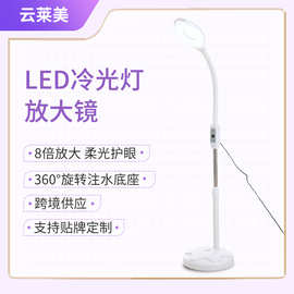 LED美容院美甲纹绣灯美睫纹眉美容灯双USB带滑轮落地无影冷光灯