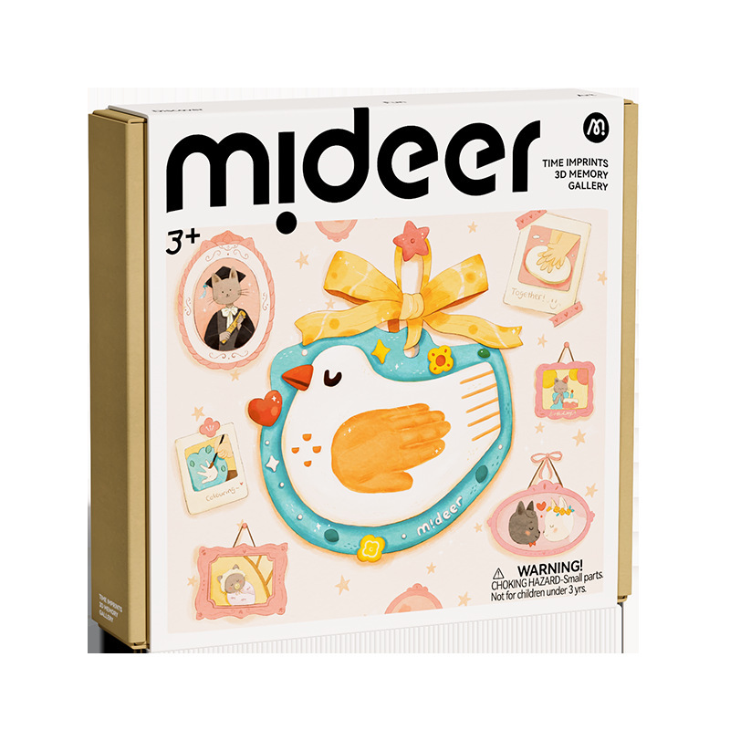 mideer弥鹿儿童手工制作DIY材料石塑粘土拓印宝宝手掌印纪念泥塑|undefined