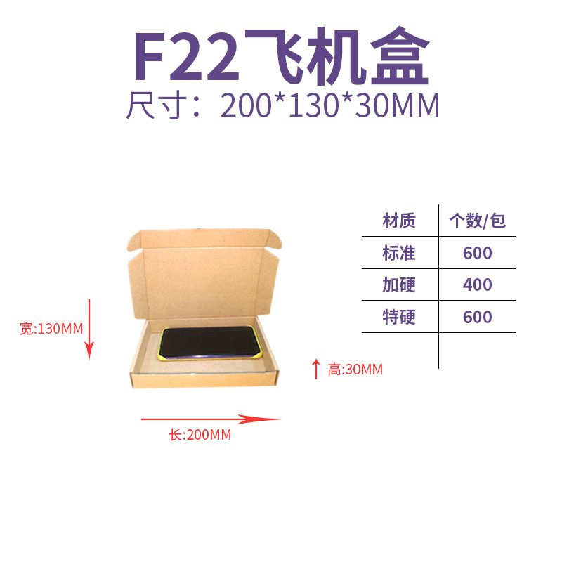 20*13*3CM; tres capas de flauta E estándar