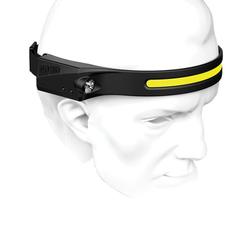 Интеллектуальная Индукционная USB аккумуляторная фара светодиодная силиконовая портативная сильная световая Ночная маленькая фара наружная силиконовая фара