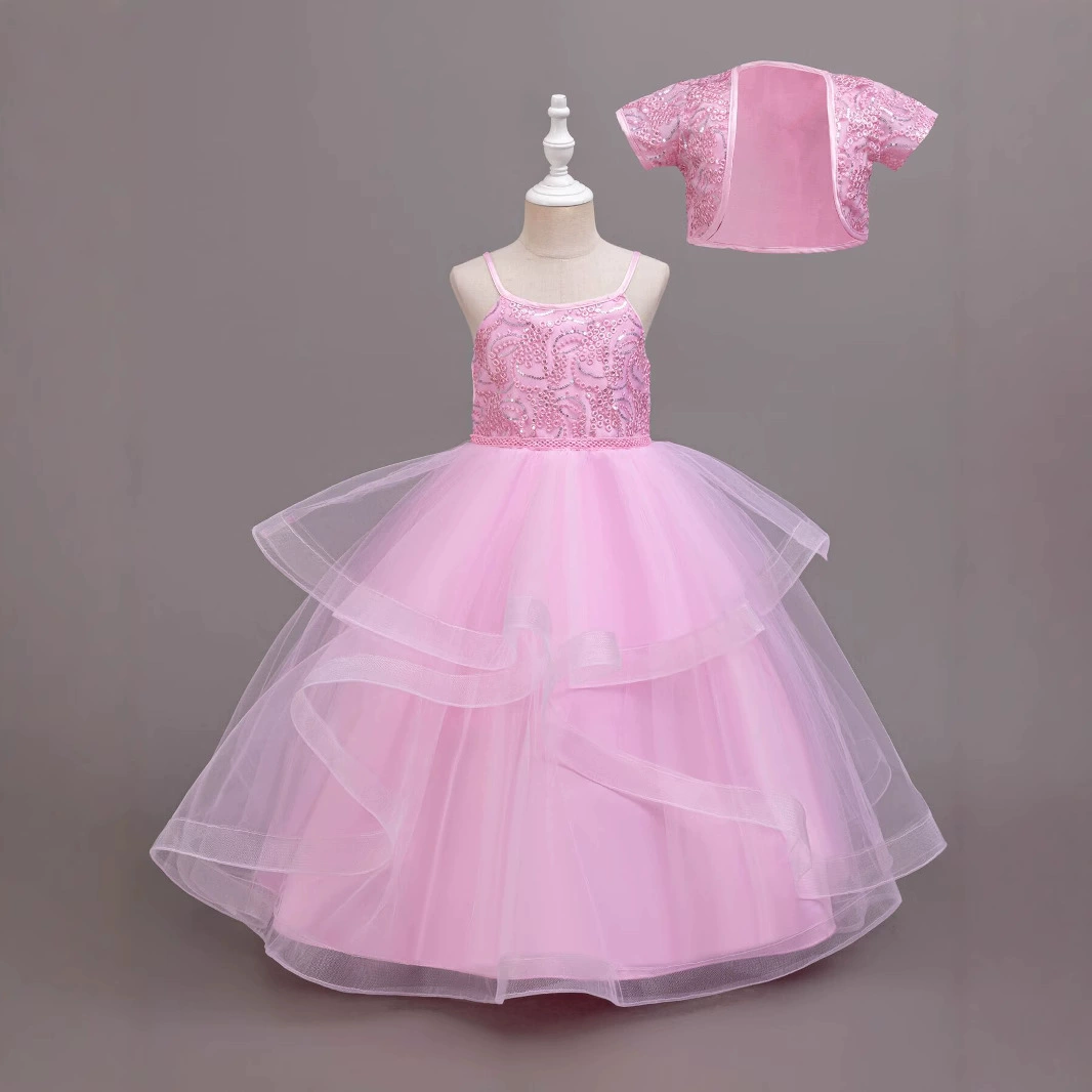 Длинный комплект для принцессы, платье для принцессы, маленький костюм принцессы, для подростков