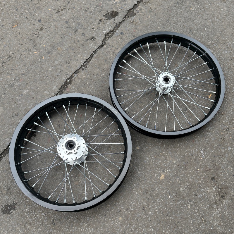 QiuLong LightBee X modified front 17-inch and rear 16inch inch wheel rim assembly, LightBee CNC wheel hub with thickened spokes, LightBee wheel mesh