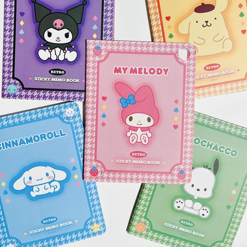 Cinnamon Dog Note Sticker Combination Note Pad Cute Post-it Note N Times Sticker Cartoon Account Notepad Kuromi