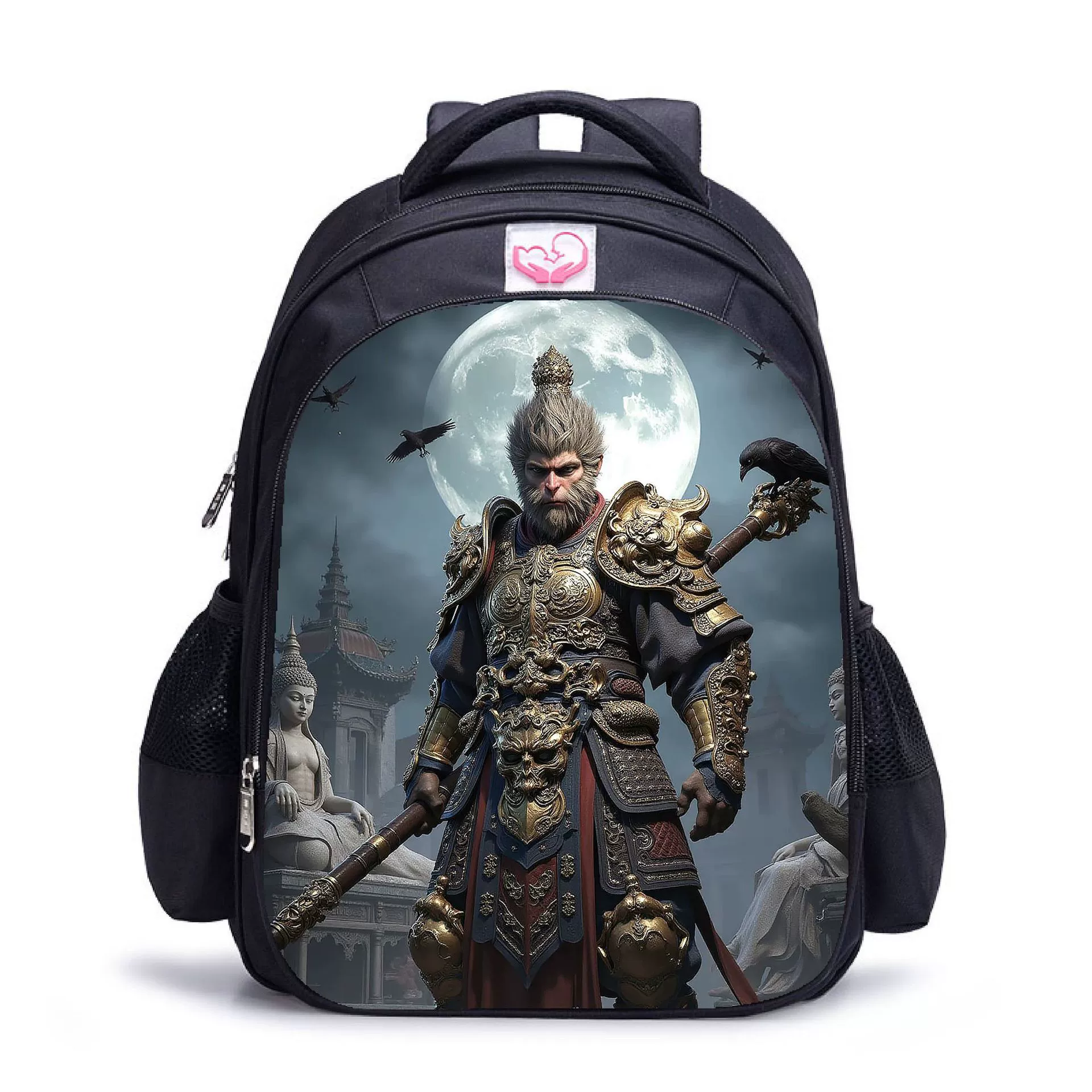 Рюкзак Black Myth Wukong, Black Myth: Wu Kong 16-дюймовый рюкзак студенческий компьютерный