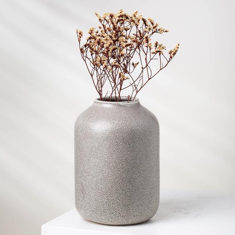 Flor seca pequeña decoración del hogar Morandi vasijo de cerámica sala de estar gabinete de televisión flor flor flor flor de estilo nórdico vasijo