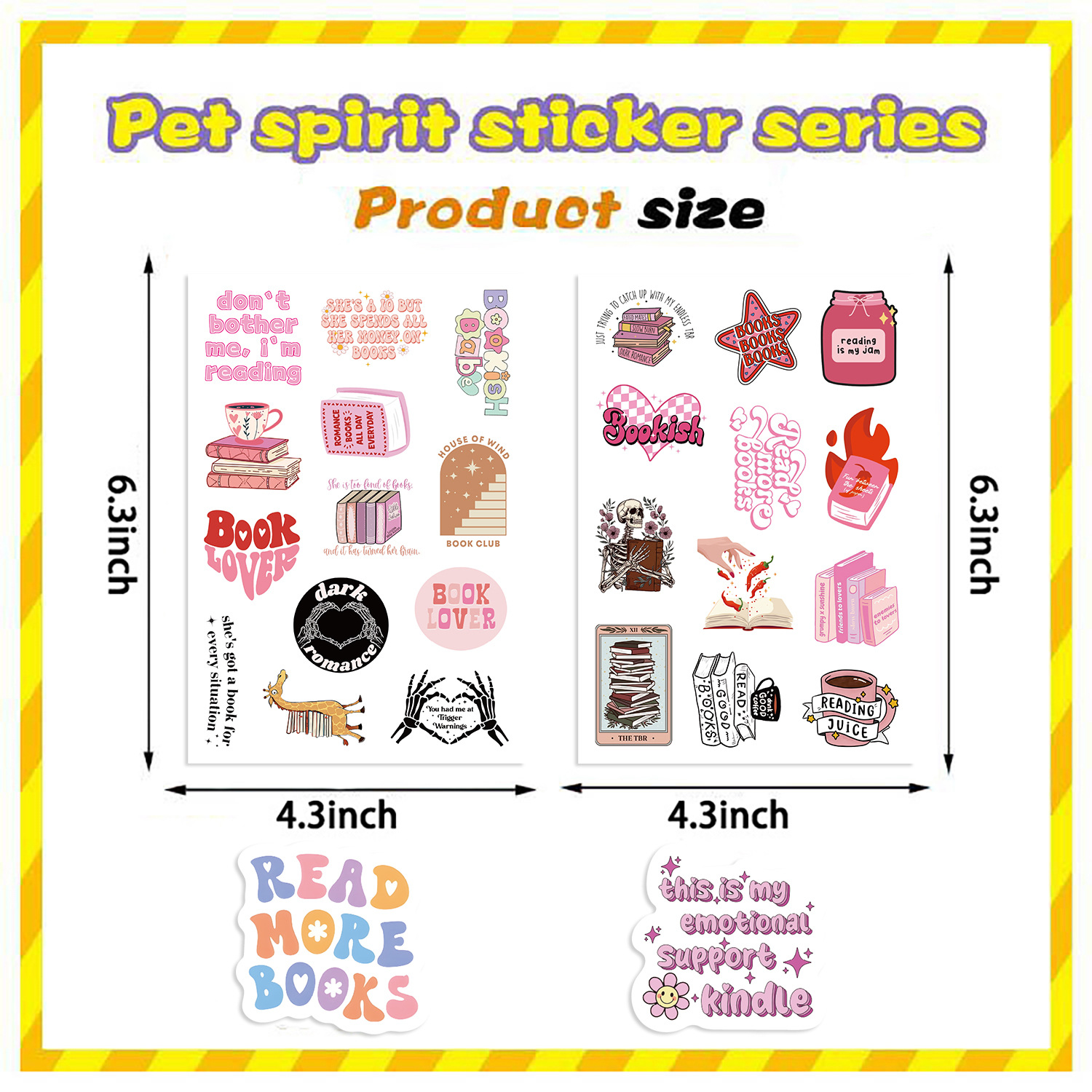 1 Piece Quantity 1 Piece Letter School PVC Cute Stickers