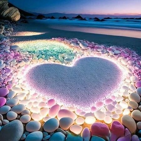 Pintura de diamantes de playa 5D de amor pintura de diamantes redonda pintura de decoración de la sala de estar DIY pintura de diamantes colorida paisaje pegatinas de diamantes