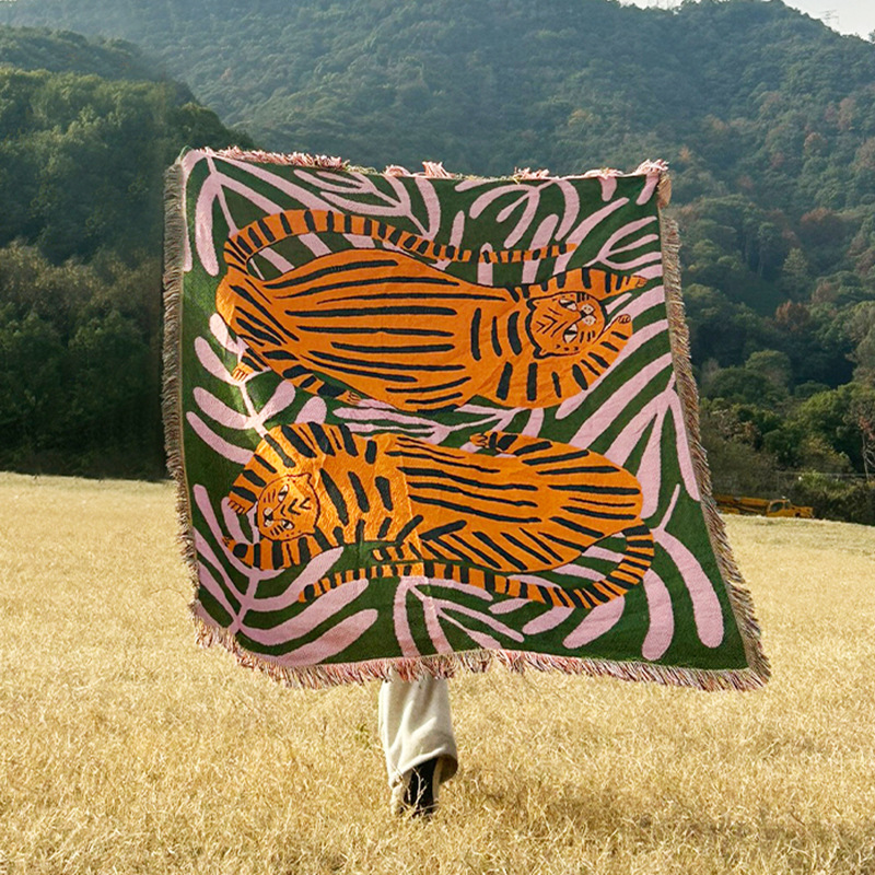 Camping Picnic Outdoor Home Sofa Blanket Wear-Resistant Large Size Tapestry Multi-Functional Thickened Cross-Border Foreign Trade Hot Product