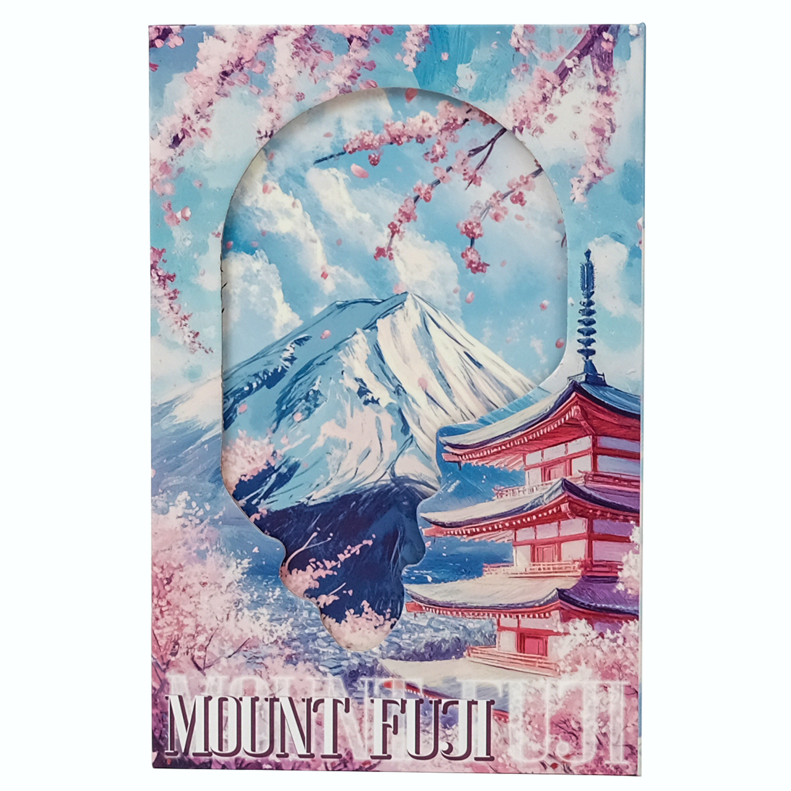 Mount Fuji Design Hardcover Portable Notebook Diary Journal_voghion.com
