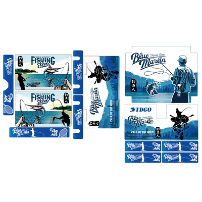 box backrest, lining, stickers, Motorcycle Safety Supplies - 45l-special-fisherman-sticker-set