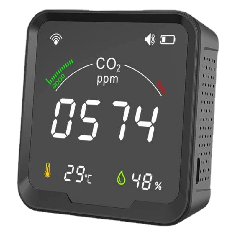 Граффити WiFi умный дом коробка воздуха co2 детектор концентрации сигнализация температуры и влажности газа интеллектуальное обнаружение