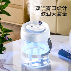 2025 新大容量ダブルスプレーポート 2L ポータブル加湿器ホームオフィスミュート USB デジタルディスプレイ加湿器