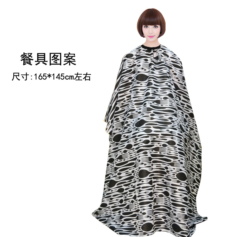 Tiktok Net rojo vintage cabeza de aceite profesional de peluquería y peluquería tela corte de pelo antiadherente más tamaño adulto peluquería babero