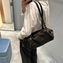 谬家togo绵羊泡泡机车包慵懒单肩法棍包时尚通勤大容量手拎腋下包