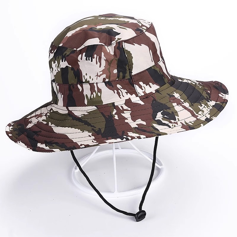 Unisex Classic Style Color Block Wide Eaves Bucket Hat display picture 1