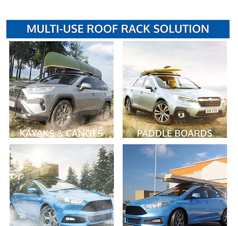 Rivan Car Inflatable Roof Rack Kayak Ladder Cargo Transport Outdoor Multifunctional Vehicle-Mounted Lightweight and Portable