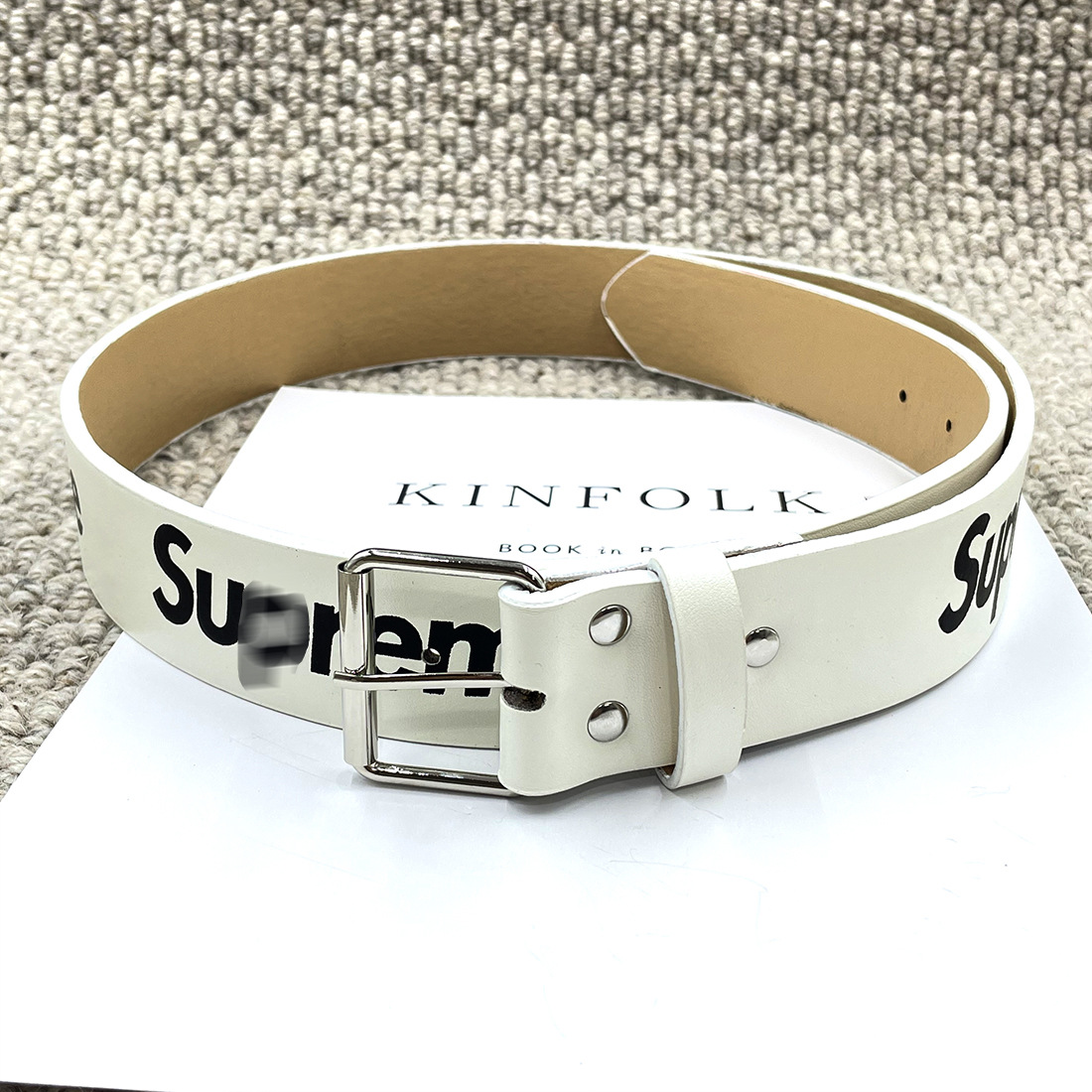 SUP Taillengürtel mit Schnallenverschluss Buchstaben Student Trend Ledergürtel Herren neu Graffiti Mode Jeansgürtel Freizeit Universalgürtel Damen