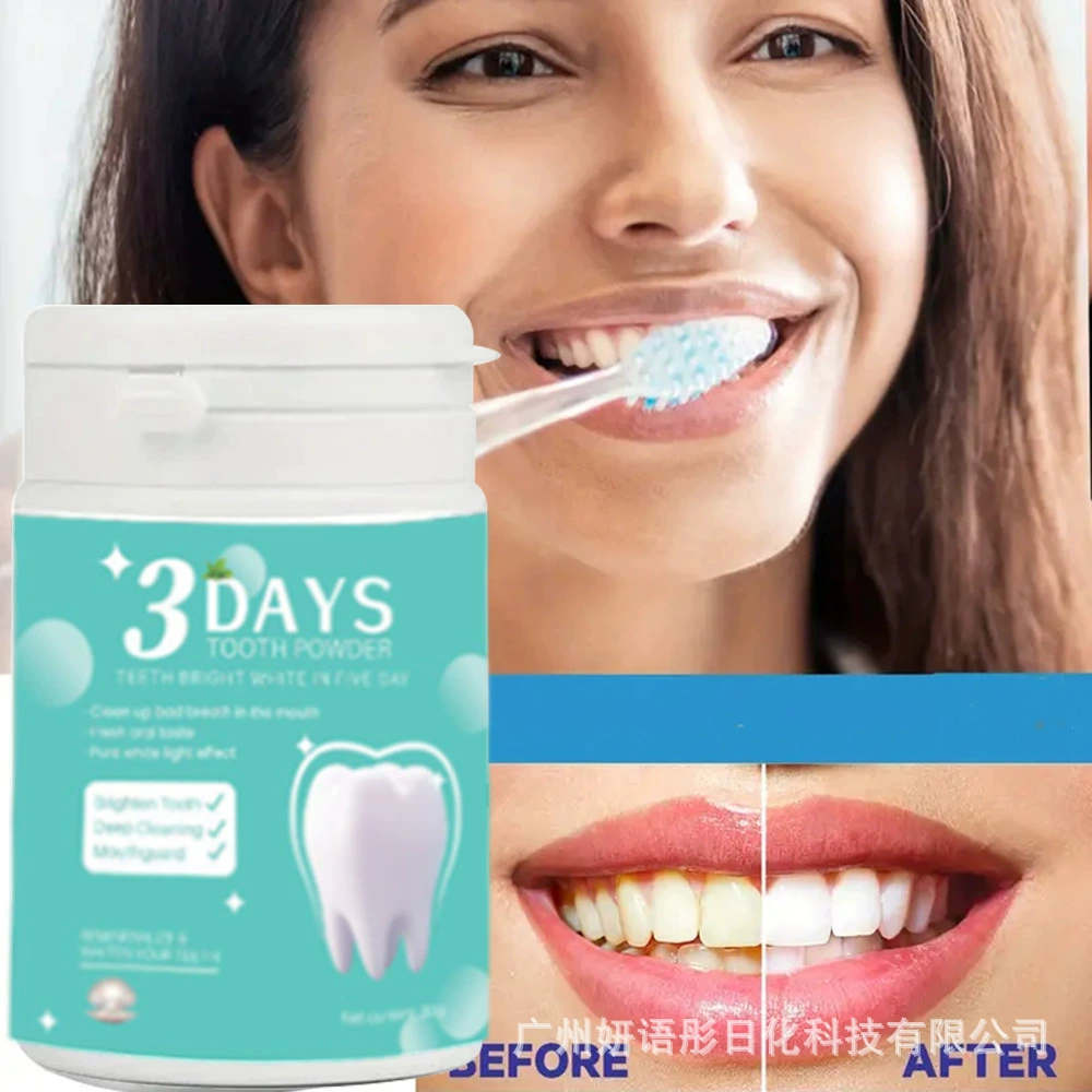 Трансграничная Внешняя торговля эксклюзивный зубной порошок Чистая английская версия яркие белые зубы мята стиральный порошок для чистки зубов порошок