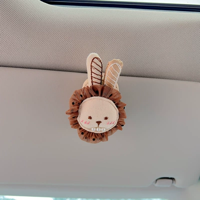 Car Glasses Clip/Bill Clip, Cute Fabric Doll