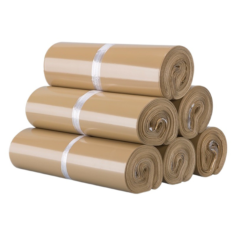 Leche té color expreso bolsa engrosada bolsa de embalaje de ropa impermeable bolsa de logística de impresión de gran tamaño pequeño bolsa de embalaje