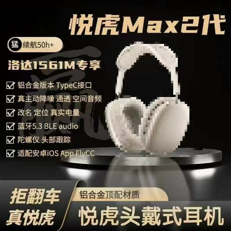 Накладные Bluetooth наушники Huaqiangbei ProMax2 2025, подходят для Apple iPhone16, беспроводные с шумоподавлением