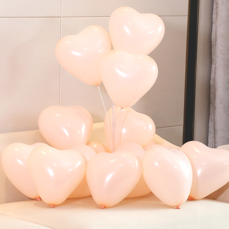Celebridad en línea macarón globo gemas amor rojo en forma de corazón boda confesión de cumpleaños decoración de globo escenario de fiesta en el hogar