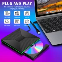 Multifunctional 2a2c external optical drive computer disc mobile burner external notebook blue light drive seven-in-one
