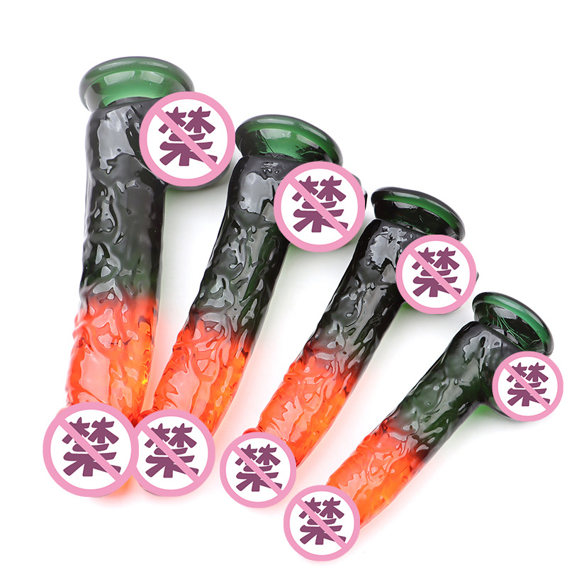 Jingyao Soft Realistic Dildo, TPE Manual Insertion Toy for Adults, Colored Finish — detail image 5