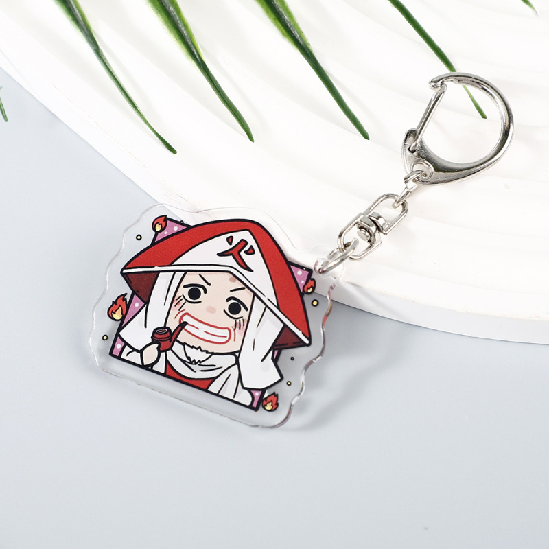 漫画アニメーションナルト周辺アクリルキーホルダー二次元 Q バージョン半身キーホルダーペンダント装飾|undefined