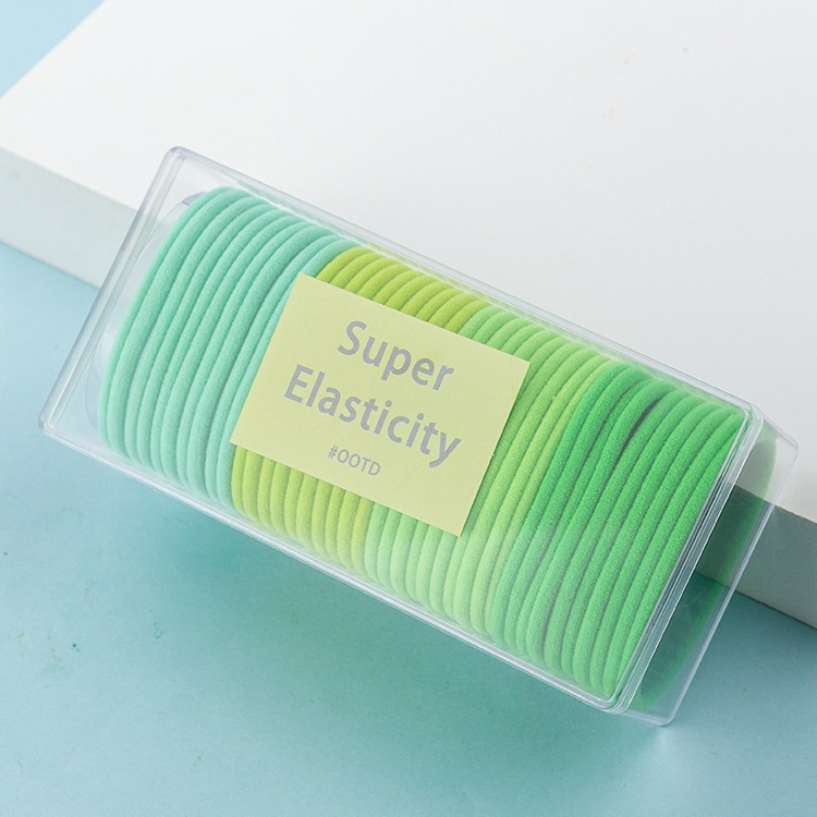 Simple banda de goma multicolor en línea celebridad ins cuerda de pelo fresco anillo de pelo de las mujeres anillo de primavera cuerda de lazo de pelo durable de alta elasticidad