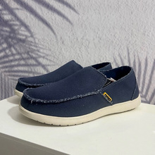 Cross卡洛驰新款帆布鞋乐福春夏季休闲透气轻便防滑一脚蹬户外鞋