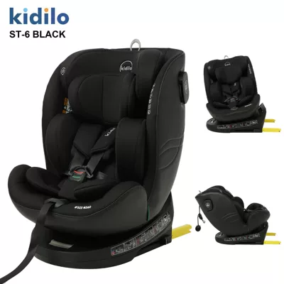 Kidilo Kidsren's Car Safety Seat 0-12 Years Old Newborn Baby Carrier Basket Wholesale Cross-Border (Car child safety seat) - black