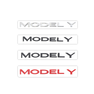 Подходит для логотипа автомобиля Tesla MODEL3 MODELY, логотип с английской буквой, логотип на задней части, модифицированная черная автомобильная наклейка