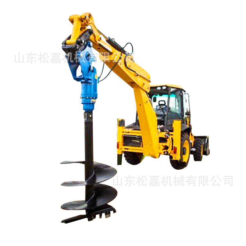 todo terreno de alta potencia máquina de perforación espiral para excavar agujero de árbol excavar casa de campo máquina de pilotes