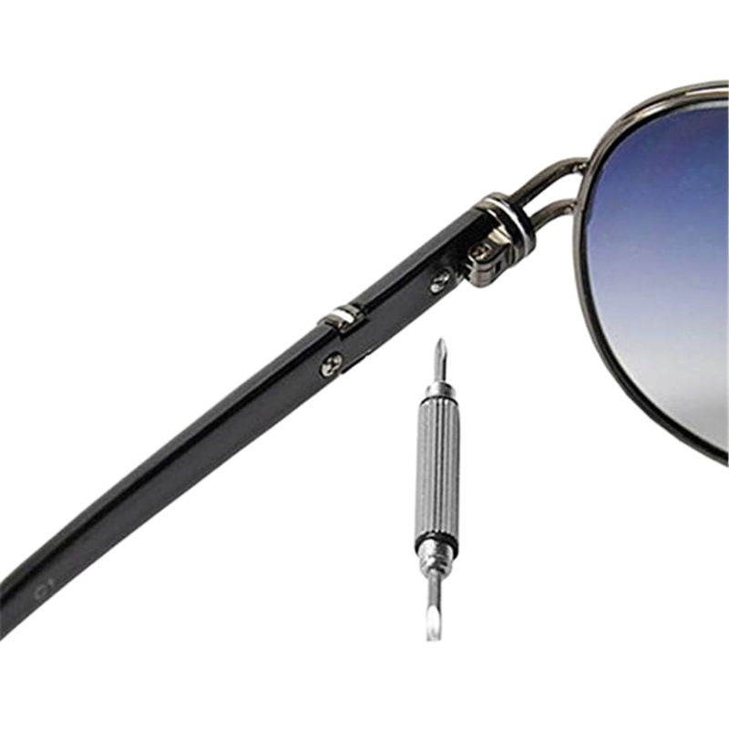 Glasses accessories three glasses screwdriver convenient multi-function screwdriver clock screw repair tool
