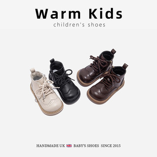 Genuine Leather Wholesale Children's Shoes, Children's Boots, New Autumn and Winter Styles for Boys and Girls, Simple Elegant, Versatile Non-Slip Boots