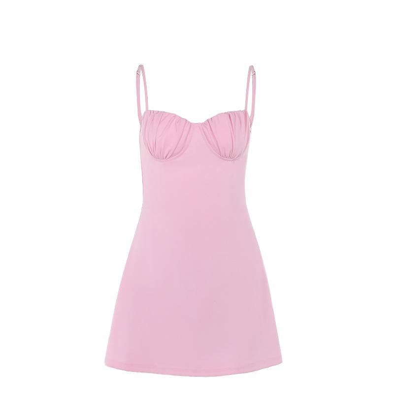 Autumn Sexy Sling Daily Backless Lace up Mini Dress