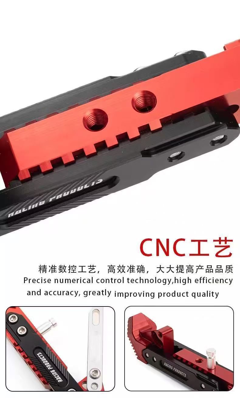 Universal Electric Scooter Modified Kickstand Single-Sided Support Aluminum Alloy Adjustable Single Kickstand Cnc Modification