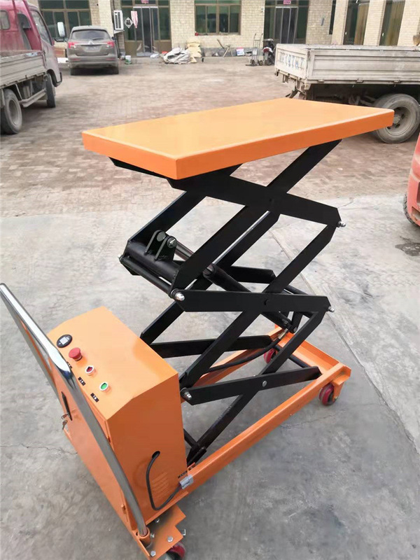 小型昇降台電動油圧昇降プラットフォーム半電動手押し金型昇降車|undefined