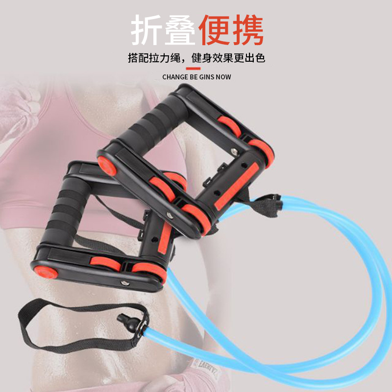 Ventas directas de fábrica de tres en una rueda abdominal push-up soporte agarre multi-función entrenador de fitness al por mayor