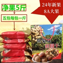 新果厦门同安特产凤梨穗桂圆龙眼干小籽肉厚礼盒装5斤大果8A