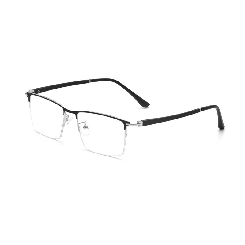 2025 新しいハーフフレームビジネス老眼鏡折りたたみ式高精細抗青色光老眼鏡男性 9029 超軽量老眼鏡|undefined
