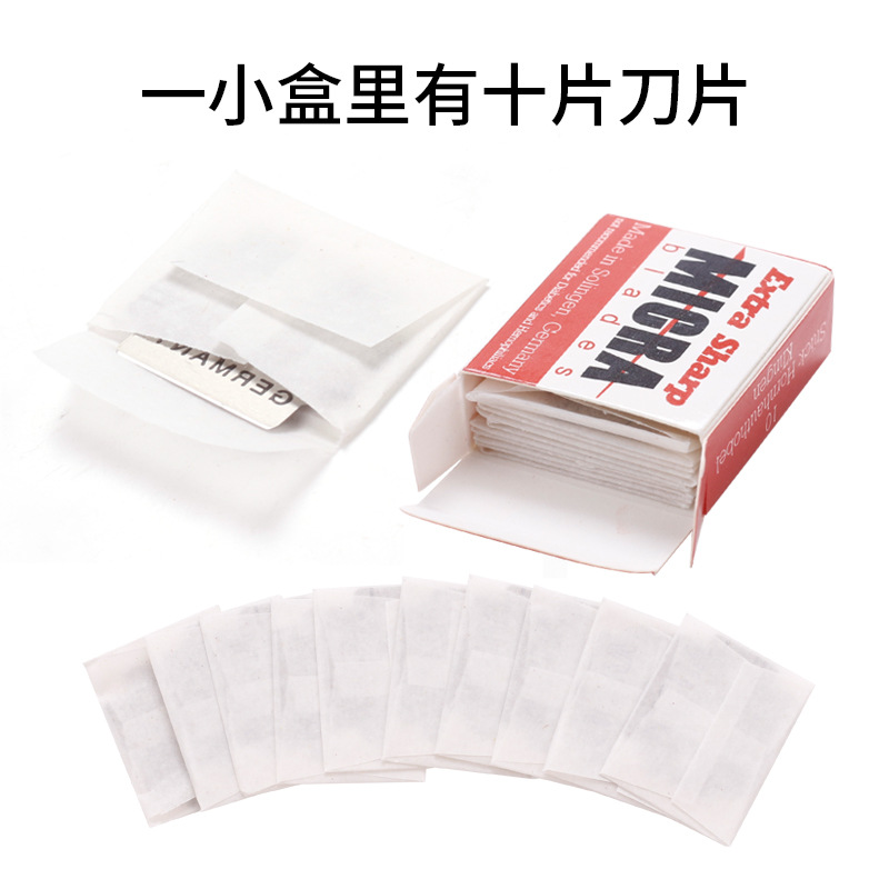 Herramientas de uñas pie Cepilladora MICRA hoja pedicura peeling Cepilladora hoja 100 unidades caja de hoja de acero inoxidable