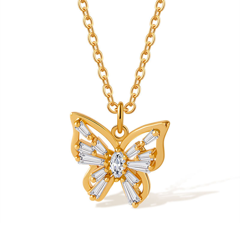 8g Weight 18K Gold Plated Plating Material Copper Pendant Material Zircon Inlay Material Pendant Necklace Classification Copper Chain Material cable chain Chain Type 1 Piece Quantity Daily Occasion Copper Material Heart Shape, Flower, Bow Knot Pattern Women's Gender Inlay Design Sweet Style Copper 18K Gold Plated Inlay Heart Shape Flower Bow Knot Zircon Pendant Necklace 6