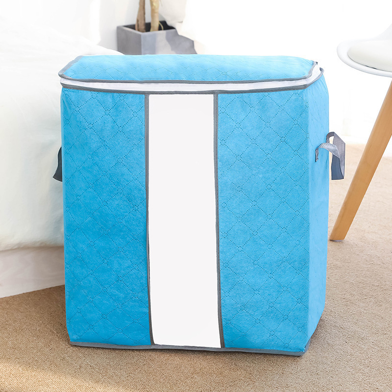 Bolsa de almacenamiento de ropa organizando edredón bolsa grande ropa de embalaje engrosada tela grande hogar a prueba de humedad