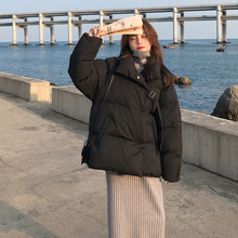 2024短款宽松羽绒棉服女学院风百搭韩版港风棉袄冬季新款棉衣外套