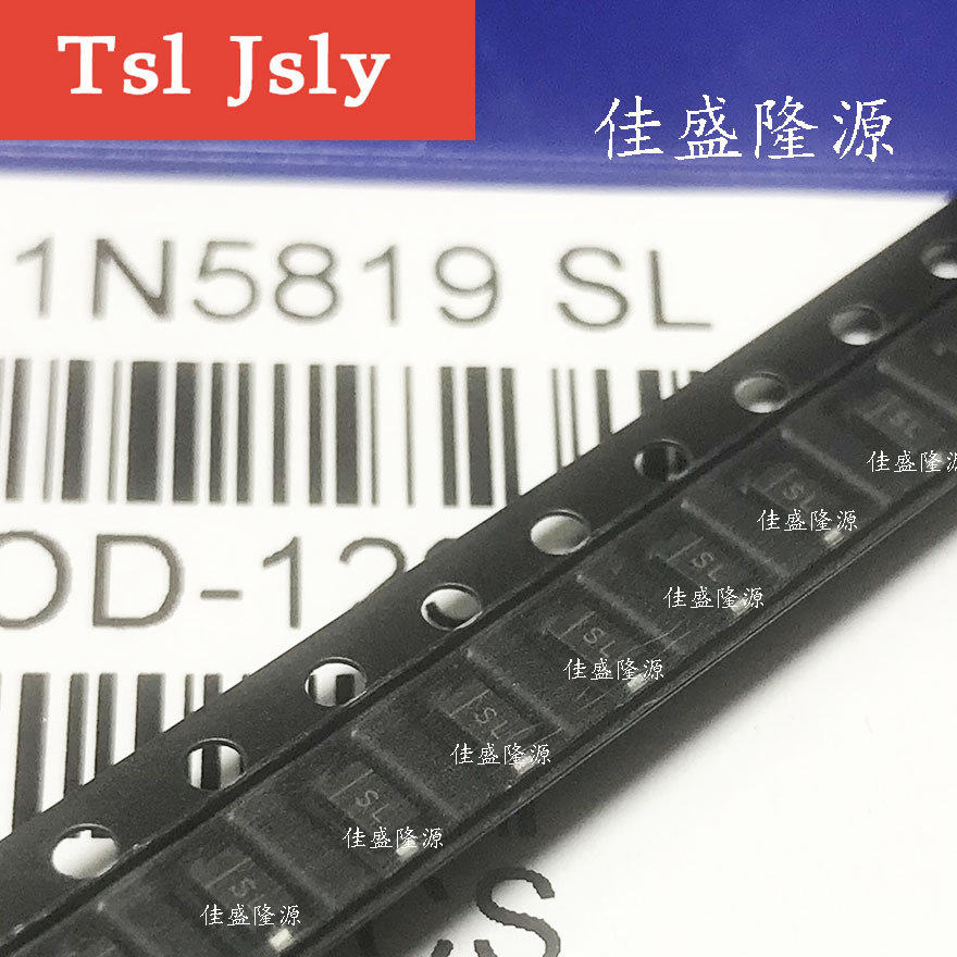 全新肖特基贴片 1N5819W SOD-123 B5819W 二极管丝印SL SS14 1206