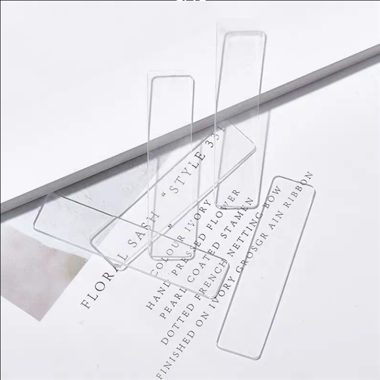 分销零售透明亚克力美甲展示板美甲打版甲片卡指甲样板打板展示条