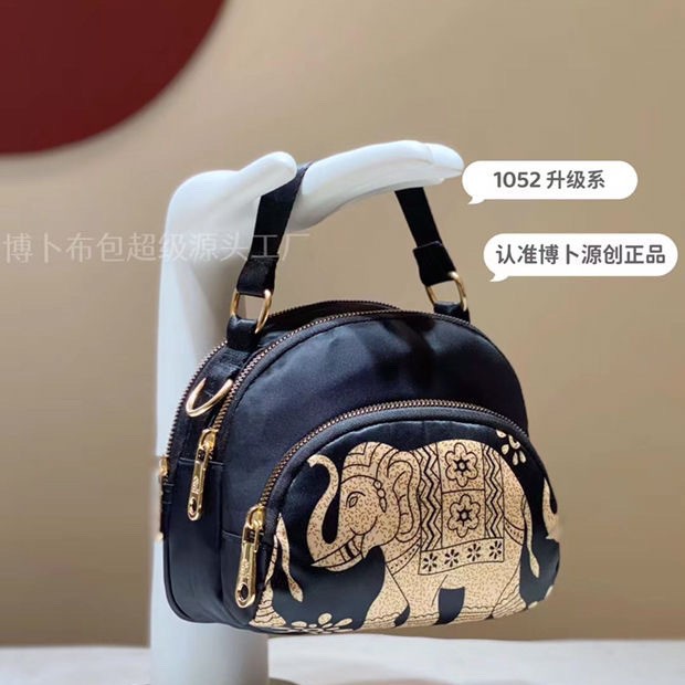 简约时尚斜挎包2026女包单肩帆布妈妈包民族风布包旅游跨包